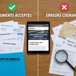 Attestation de domicile pour carte grise : modèles acceptés et erreurs fréquentes à éviter