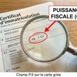 Ou trouver les chevaux fiscaux sur une carte grise : guide visuel pour lire votre certificat d’immatriculation